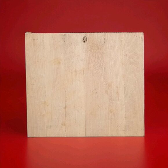 Bas relief en bois - signé David 85 - art populaire canadien représente chien - Picture 3 of 6